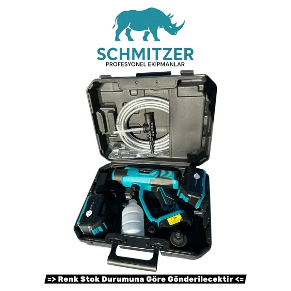 Schmıtzer 21V Brushless Motor Yüksek Basınçlı Şarjlı Oto Araba Yıkama Makinesi 3 Kademe Dijital Göstergeli - Görsel 5