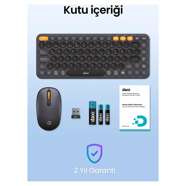 Daxi Creator Pro MK350 Kablosuz Klavye Mouse Seti - Görsel 5