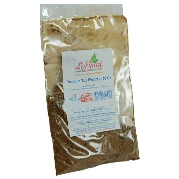 Lokmanavm propolis ekstrakt öğütülmüş toz 50 gr paket - Görsel 3