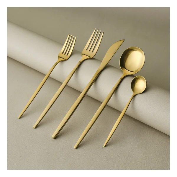 Karaca Orion Mat Gold 60 Parça 12 Kişilik Çatal Kaşık Bıçak Takımı - Görsel 9