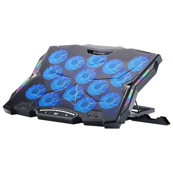 THRONE Frost GT15 15X Turbo LED Fan - 10 Modlu Rgb - LCD Ekran - Siyah (9"-17" Boyut Destekli) - Görsel 2
