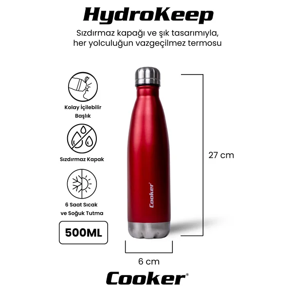 Cooker CKR-2071 500 ml Çelik Termos - Görsel 2
