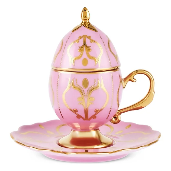 Karaca Faberge Egg Pembe 90 ml 2 Kişilik Kahve Fincanı - Görsel 5
