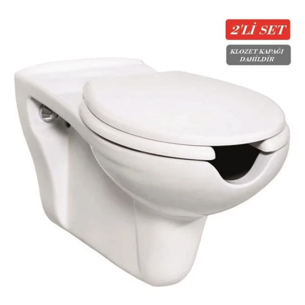 Creavit BD320 Bedensel Engelli Asma Klozet + Yavaş Kapanan Kapak - Görsel 6