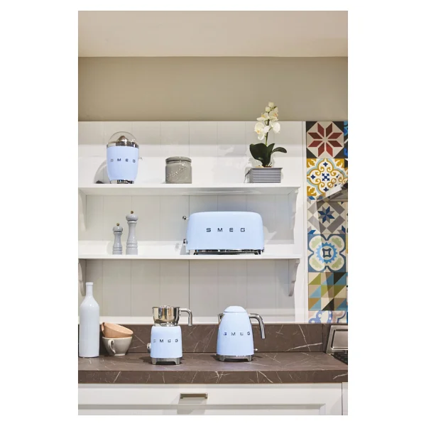 Smeg TSF02PBEU Mavi 2x4 Slot Ekmek Kızartma Makinesi - Görsel 2