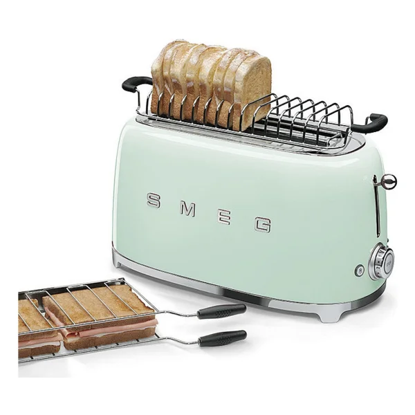 Smeg TSF02PGEU Pastel Yeşil 2x4 Slot Ekmek Kızartma Makinesi - Görsel 7