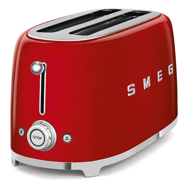 Smeg TSF02RDEU Kırmızı 2x4 Slot Ekmek Kızartma Makinesi - Görsel 3