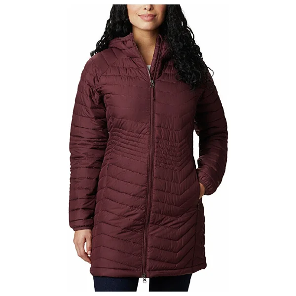 Columbia Powder Lite Mid WK0034-011 Kapüşonlu Siyah Kadın Şişme Mont - Görsel 9