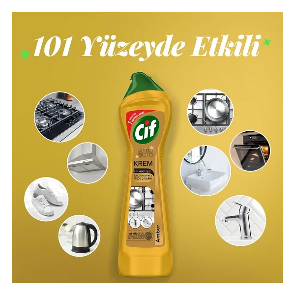 Cif Krem Altın Işıltısı 500 ml - Görsel 5
