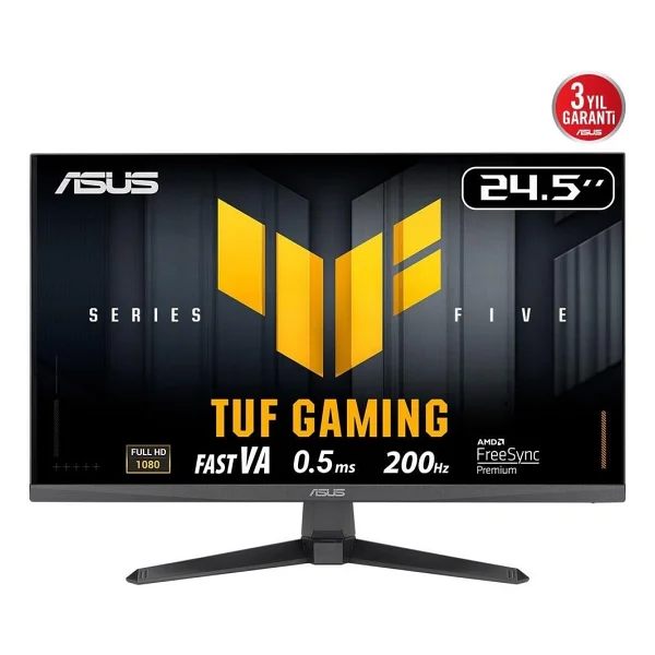 Asus TUF Gaming VG257Q5A 24.5'' 0.5MS 200HZ 1920x1080 2xHDMI/DP MM LED Monitor - Görsel 6