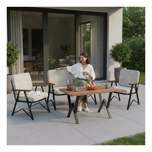 Tu Tienda Melisa 2+1+1+Masa Bahçe & Balkon Takımı - Görsel 5