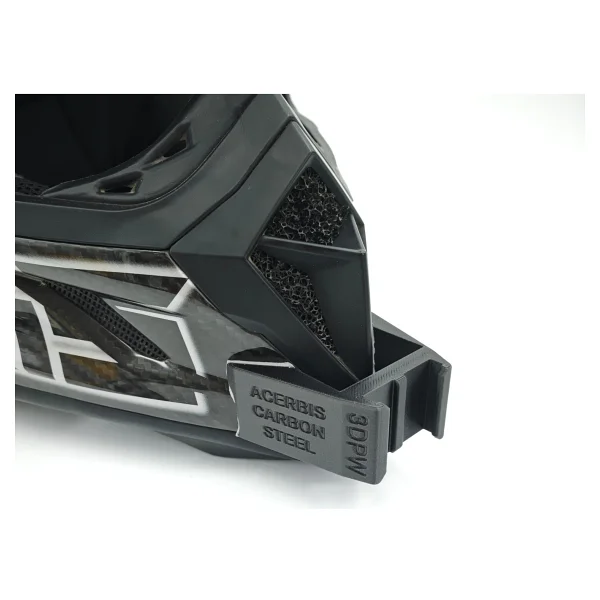 3D Part Works Acerbis Carbon Steel Kask Orjinal Chinmounts Aksiyon Kamera Chin Mount Çene Bağlantı Aparatı Seti - Görsel 5