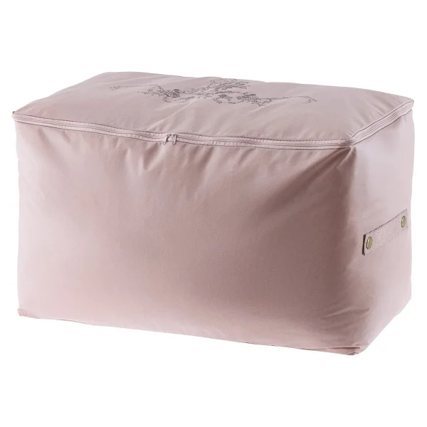 Çiçek Desen Baskılı Hurç - Pudra - 64x41x35 cm - Görsel 8