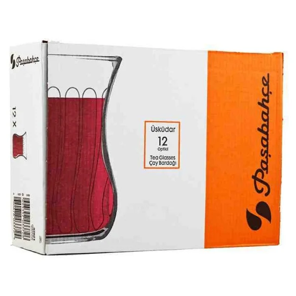 Paşabahçe Çay Bardağı 12Lİx6 72ADET Üsküdar Optikli - Şeffaf - 120 ml - Görsel 2