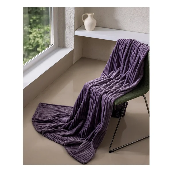 Madame Coco Corbeau Welsoft Düz Tv Battaniye 130 x 170 cm - Görsel 2