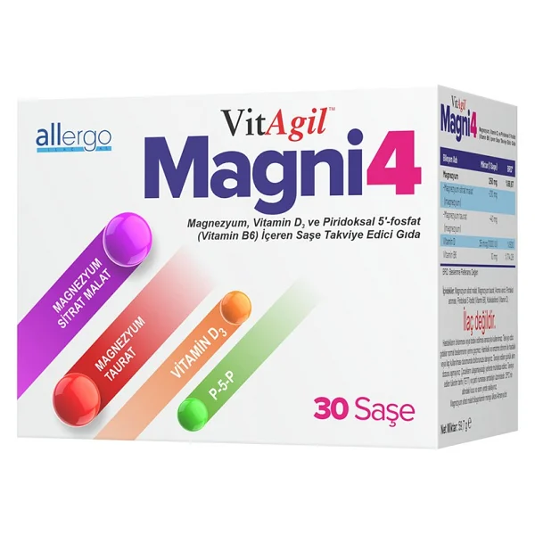 VitAgil Magni4 30 Saşe - Görsel 3
