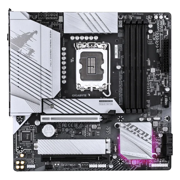Gigabyte B760M Aorus Elite WIFI6E Gen5 Intel LGA1700 DDR5 Micro ATX Anakart - Görsel 3