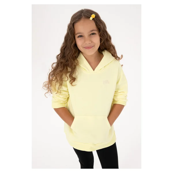 U.S. Polo Assn 50314304-VR044 Kapüşonlu Sarı Çocuk Sweatshirt - Görsel 9