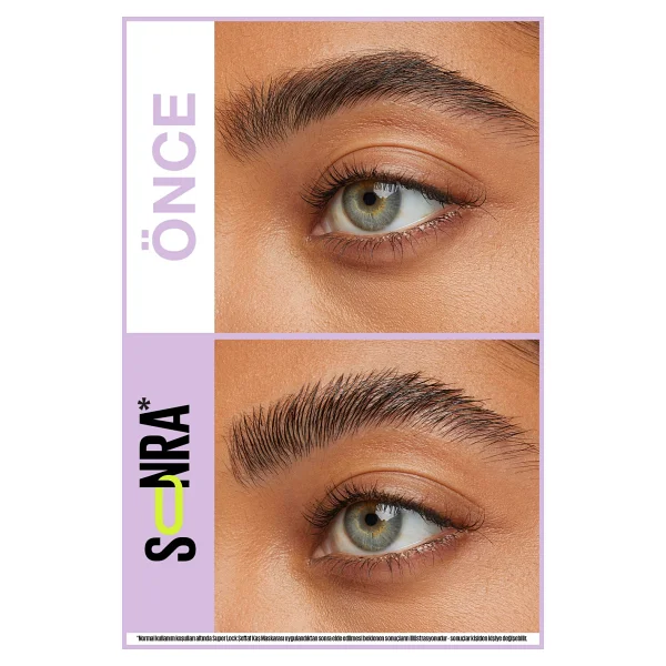 Maybelline New York Super Lock Brow Glue Kaş Sabitleyici Maskara + Garnier Micellar Kusursuz Makyaj Temizleme Suyu 200 ml L + Makyaj Pamuğu Hediyeli - Görsel 5