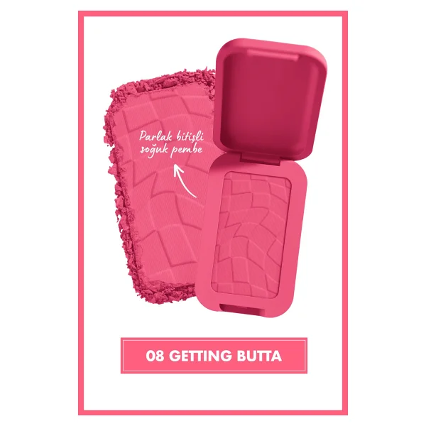 NYX Professional Makeup Buttermelt Blush Kremsi Pembe Pudra Allık - 08 Getting Butta & Bare With Me Concealer Kapatıcı 02 Makyaj Seti - Görsel 3