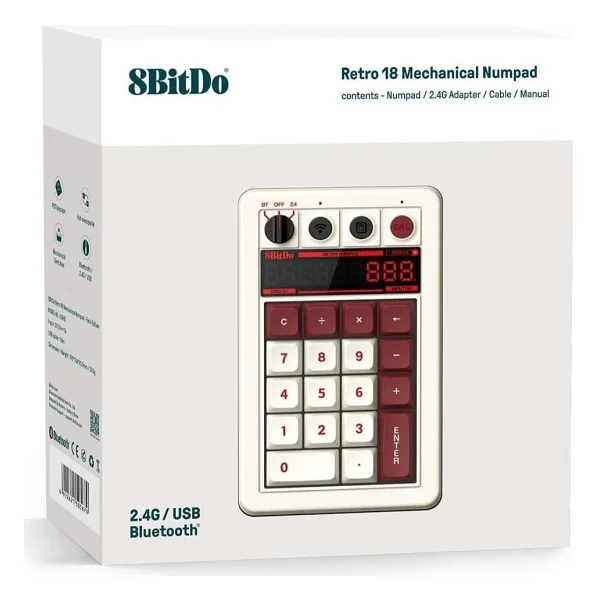 8Bitdo Retro 18 Fami Edition Mekanik Numerik Klavye - Görsel 4