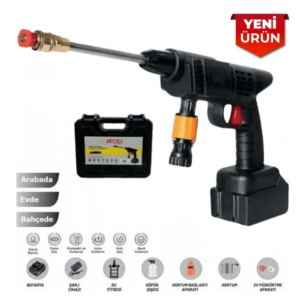 Smx Şarjlı Oto Yıkama Tabancası - 48W, Basınçlı Su Tabancası, Kablosuz Şarjlı Rottest Br 092 2536 - 1 - Görsel 2