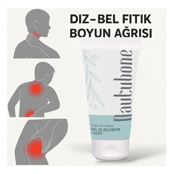 Nautubone Eklemlere Fıtık Bel Kas Iskelet Gibi Tüm Vücut Ağrılarında Etkili Masaj Kremi 50 ml - Görsel 6