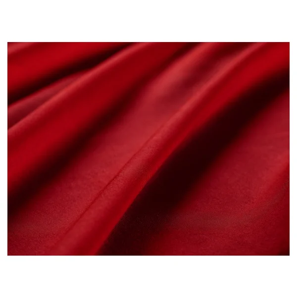 Madame Coco Ciel Tek Kişilik %100 Pamuk Lastikli Saten Çarşaf - Kırmızı - 100x200cm - Görsel 5