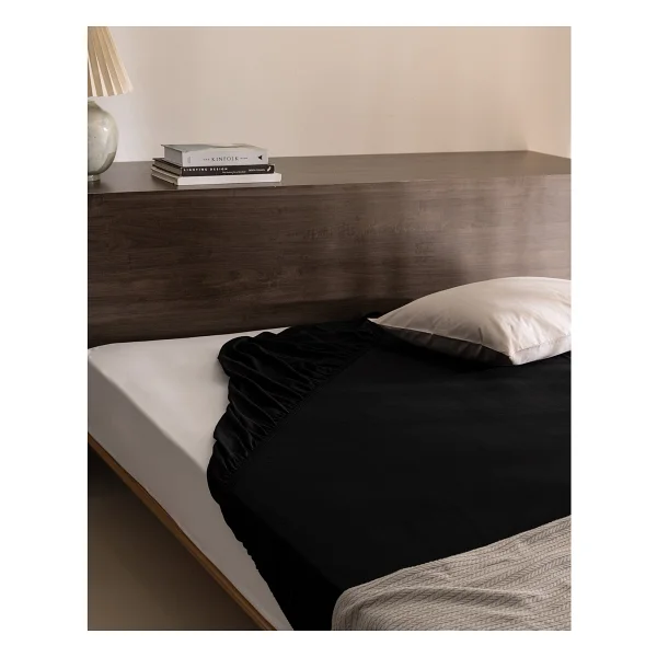 Madame Coco Ciel Tek Kişilik %100 Pamuk Lastikli Saten Çarşaf - Kırmızı - 100x200cm - Görsel 9