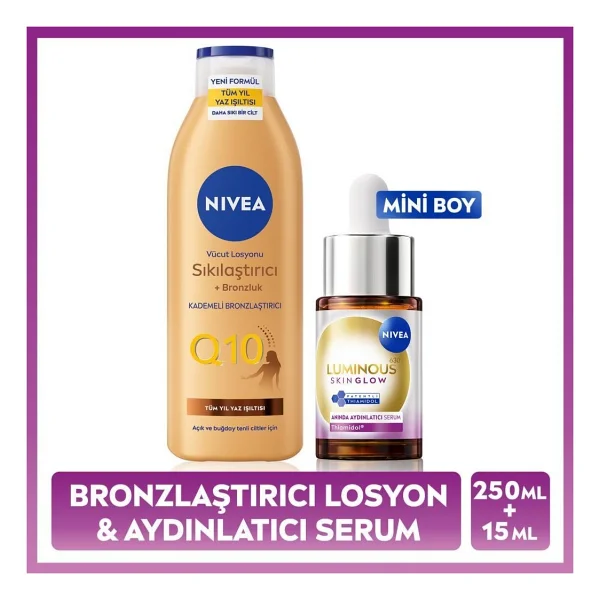 LUMINOUS630 Skin Glow Anında Aydınlatıcı Serum 15ML ve Q10 Sıkılaştırıcı Brozluk Vücut Lo - Görsel 2