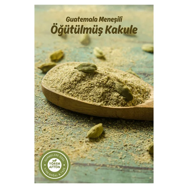 Gülçehre Yörem Afyon Meşhur Guatemala Menşeili Yüksek Kaliteli Öğütülmüş Kakule Tozu (Elettaria Cardamomum) 20GR. - 20 gr - Görsel 3