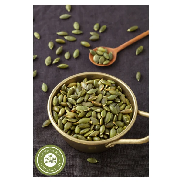 Gülçehre Meşhur Nevşehir Yüksek Proteinli Yerli Vegan Tuzsuz Çiğ Kabak Çekirdeği İçi (Cucurbita Pepo) 1Kg - Görsel 3