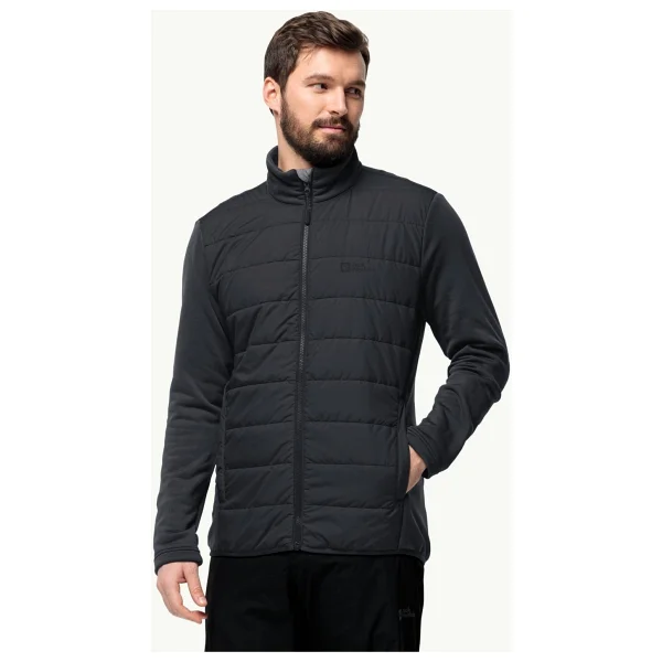 Jack Wolfskin Glaabach 3IN1 1115291-6001 Kapüşonlu Siyah Erkek Outdoor Mont - Görsel 3
