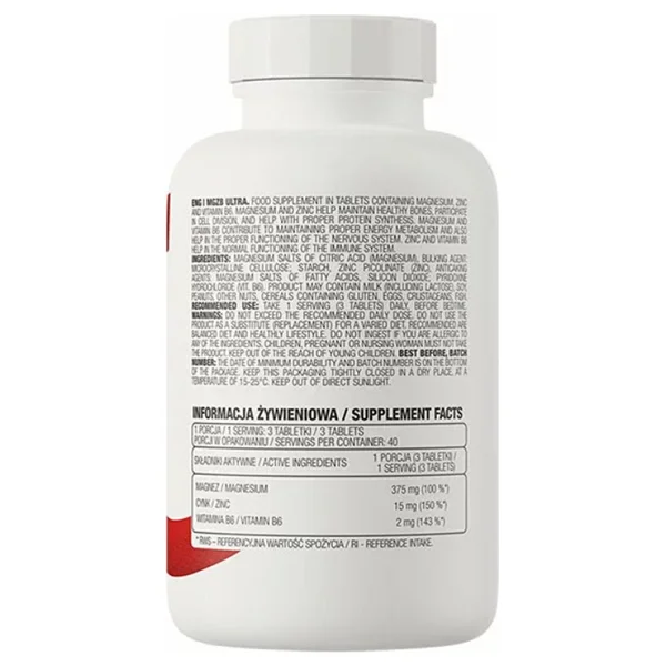 Ostrovit Mgzb Ultra 120 Tablet Zma-Zinc-B6 - Görsel 2