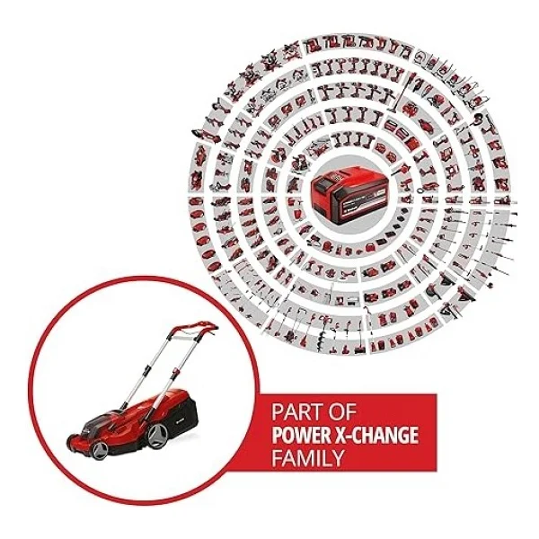 Einhell Rasarro 36/38 Çift Akülü 4 Ah Çim Biçme Makinesi - Görsel 2