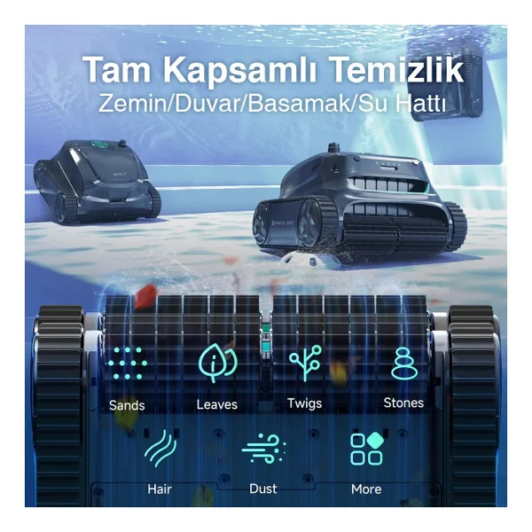 Wybot S2 Kablosuz Havuz Temizleme Robotu - Görsel 8