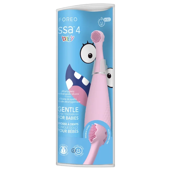 Foreo Issa Baby Pearl Pink Bunny Bebek Diş Fırçası - Görsel 6