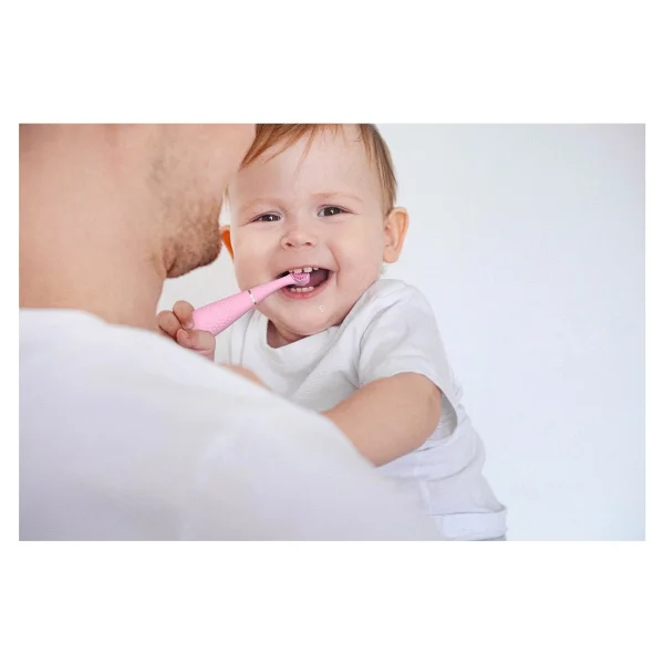 Foreo Issa Baby Pearl Pink Bunny Bebek Diş Fırçası - Görsel 7