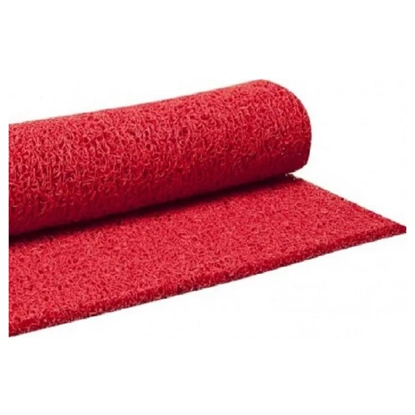 ABK Plastik Kıvırcık Kaydırmaz Paspas 14 Mm Kaymaz Yolluk Kaydırmaz Halı 100cm KIRMIZI - 100 x 250 cm - Görsel 4