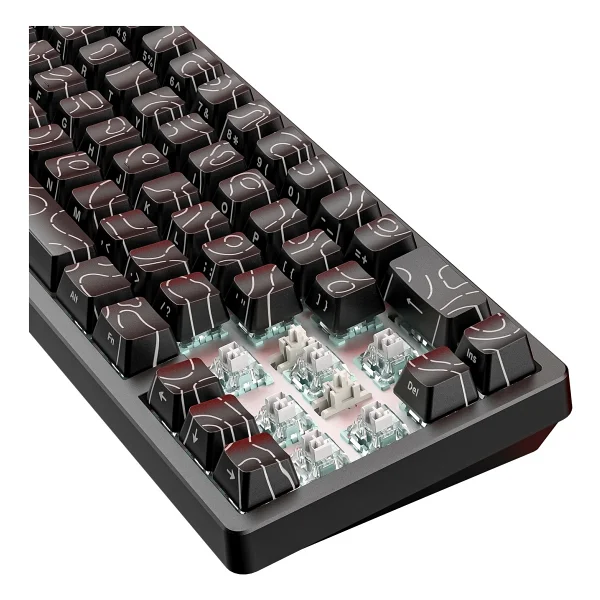 Freewolf F68 Pro Oyun Klavyesi Manyetik Switch 3 Modlu Kablosuz Bluetooth Kablolu, 8k/1k Rgb Klavye - Görsel 6