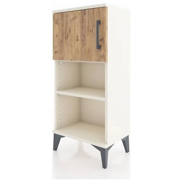 Dienni Arges Komodin 2 Raflı Tek Kapaklı 44X30X96 Aytaşı-Çam - Görsel 3