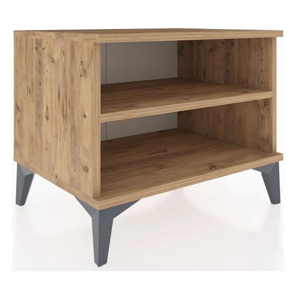 Dienni Hyperion Komodin Tek Raflı Tek Çekmeceli 60X44X48 Çam-Çam - Görsel 2