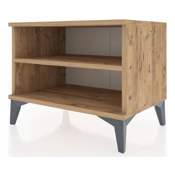 Dienni Hyperion Komodin Tek Raflı Tek Çekmeceli 60X44X48 Çam-Çam - Görsel 4