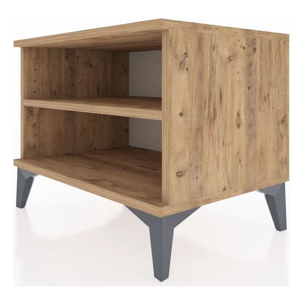 Dienni Hyperion Komodin Tek Raflı Tek Çekmeceli 60X44X48 Çam-Çam - Görsel 5