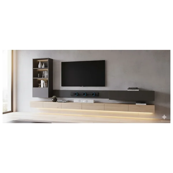 Mochiron Kızaklı Priz 60 cm Ledli USB A ve Type C Çıkış - Görsel 3