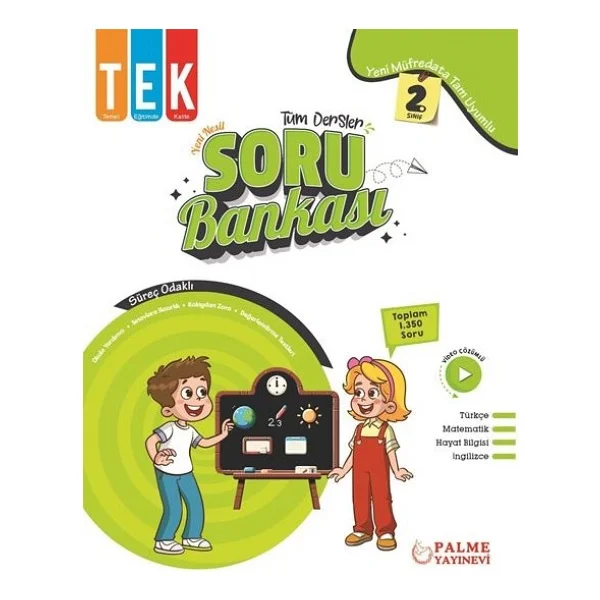 Palme Yayınevi 2. Sınıf Tek Tüm Dersler Soru Bankası - Görsel 2