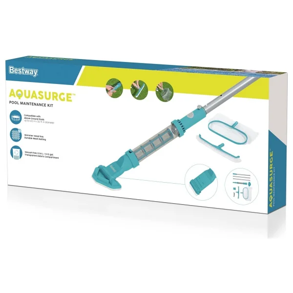 Bestway 58831 AquaSurgeTM 58831 Havuz Bakım Seti - Vakum Süpürge ve Süzgeç ile - Görsel 4