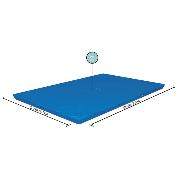 Bestway 58105 Dikdörtgen Havuz Örtüsü - 2,59 M x 1,70 M Yerüstü Havuzlar Için - Görsel 5