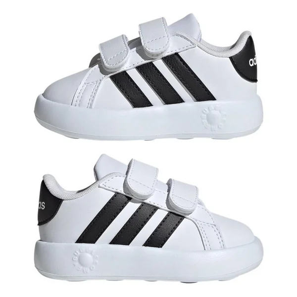 Adidas Grand Court 2.0 CF I ID5271 Beyaz-Siyah Bebek Spor Ayakkabı - Görsel 6