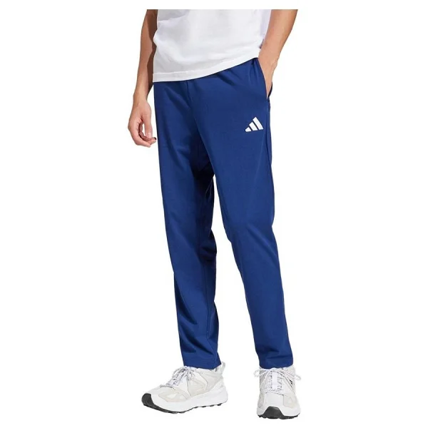 Adidas Essentials Small Logo Single Jersey JF1108 Mavi Erkek Eşofman Altı - Görsel 6